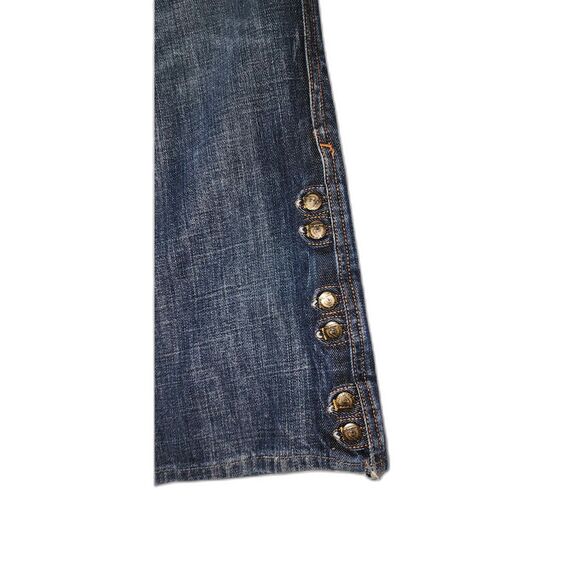 Citizens of Humanity Flare Leg Button Accent Jeans Size 30 x 29 - Picture 5 of 13